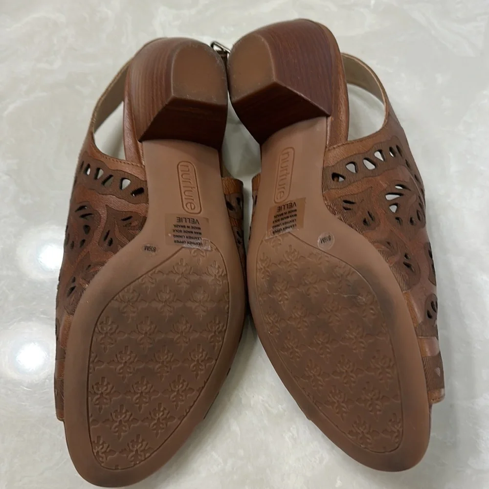 Two Tone Brown Heels - Picture 2 of 4